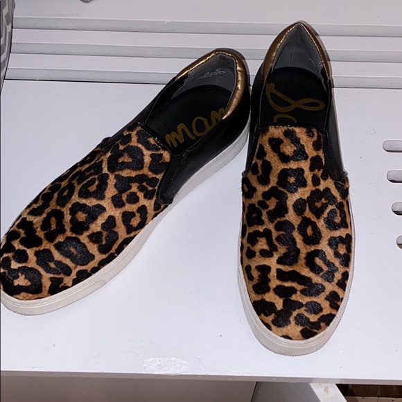 Sam Edelman Shoes - Sam Edelman leopard print slip on sneakers size 8M